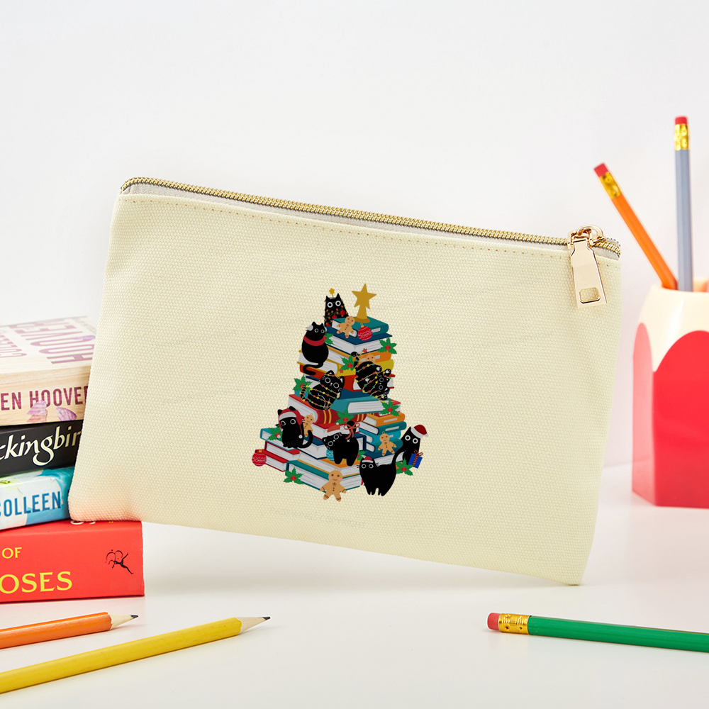 Pagewings Cute Cats Books Christmas Tree Pouch