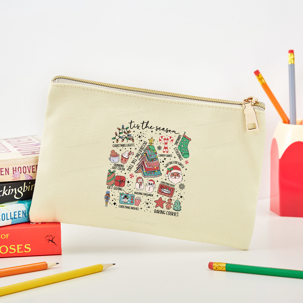 Pagewings Book Lover Retro Christmas Pouch