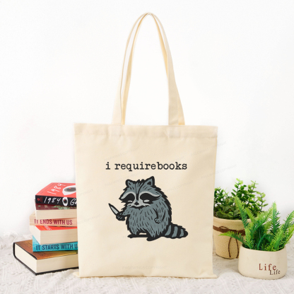 Pagewings I Require Books Tote Bag