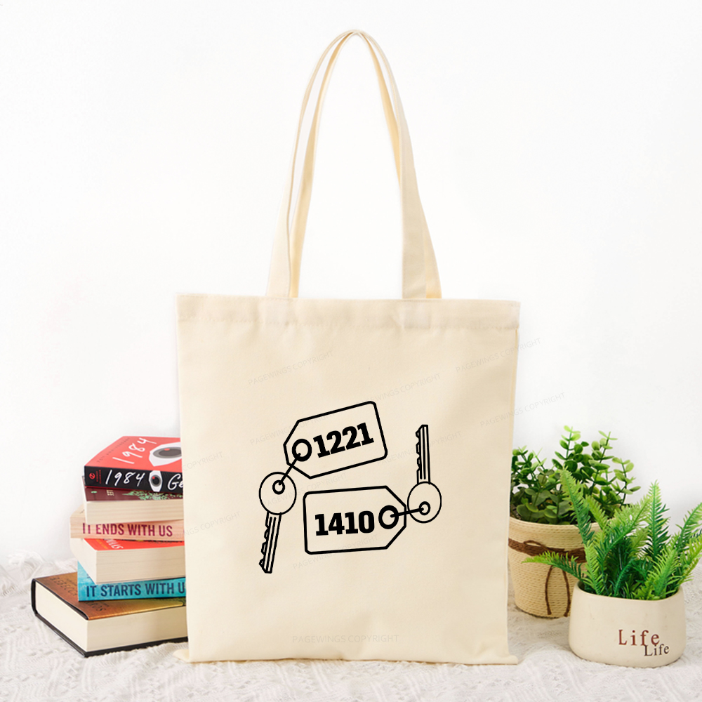 Pagewings Room Numbers Tote Bag