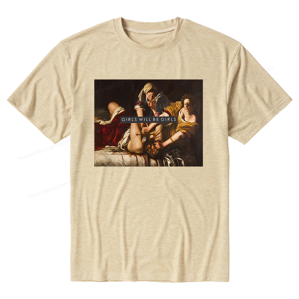 Pagewings Soft Girls Will Be Girls Unisex Heather T-Shirt