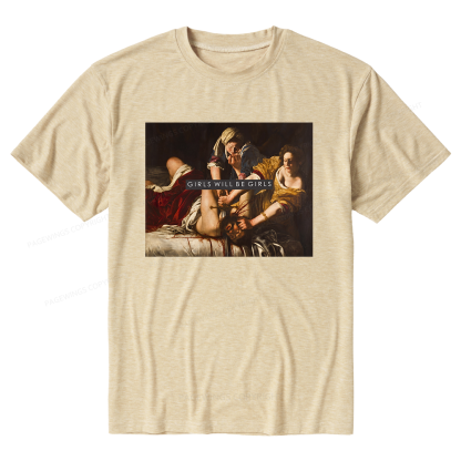 Pagewings Soft Girls Will Be Girls Unisex Heather T-Shirt