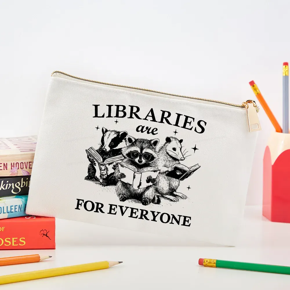 Pagewings Libraries Are For Everyone Pouch