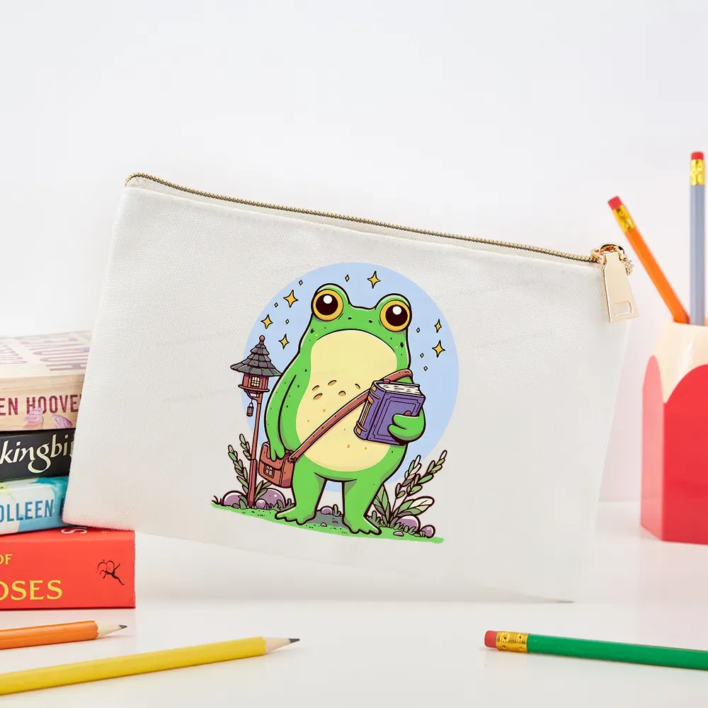 Pagewings Frog Reading Book Pouch