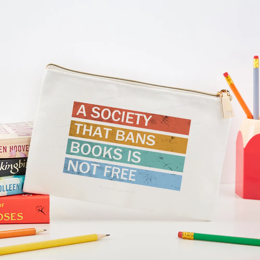 Pagewings Banned Books Shirt, Read Banned Books Pouch