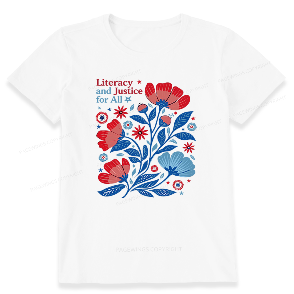 Pagewings Literacy and Justice for All Unisex Classic T-shirt