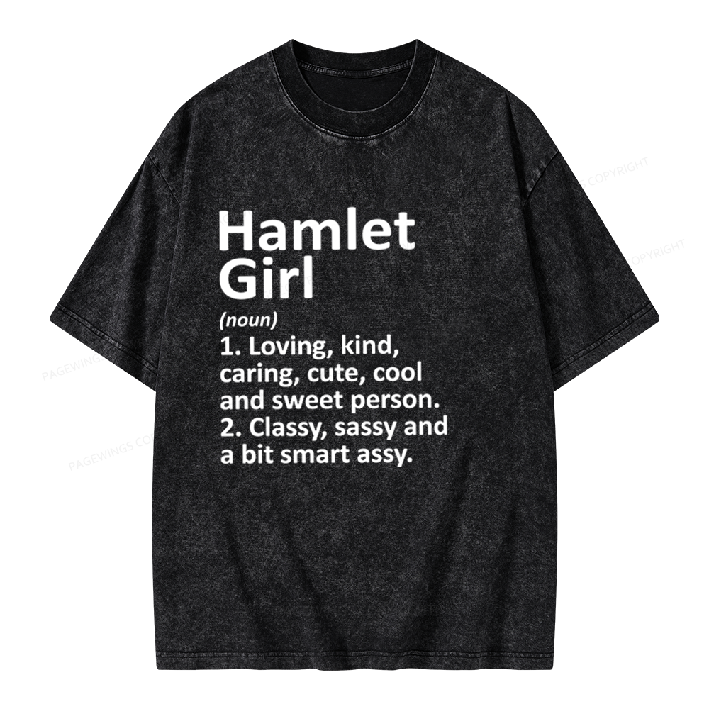 Pagewings Hamlet Girl Unisex Washed T-shirt
