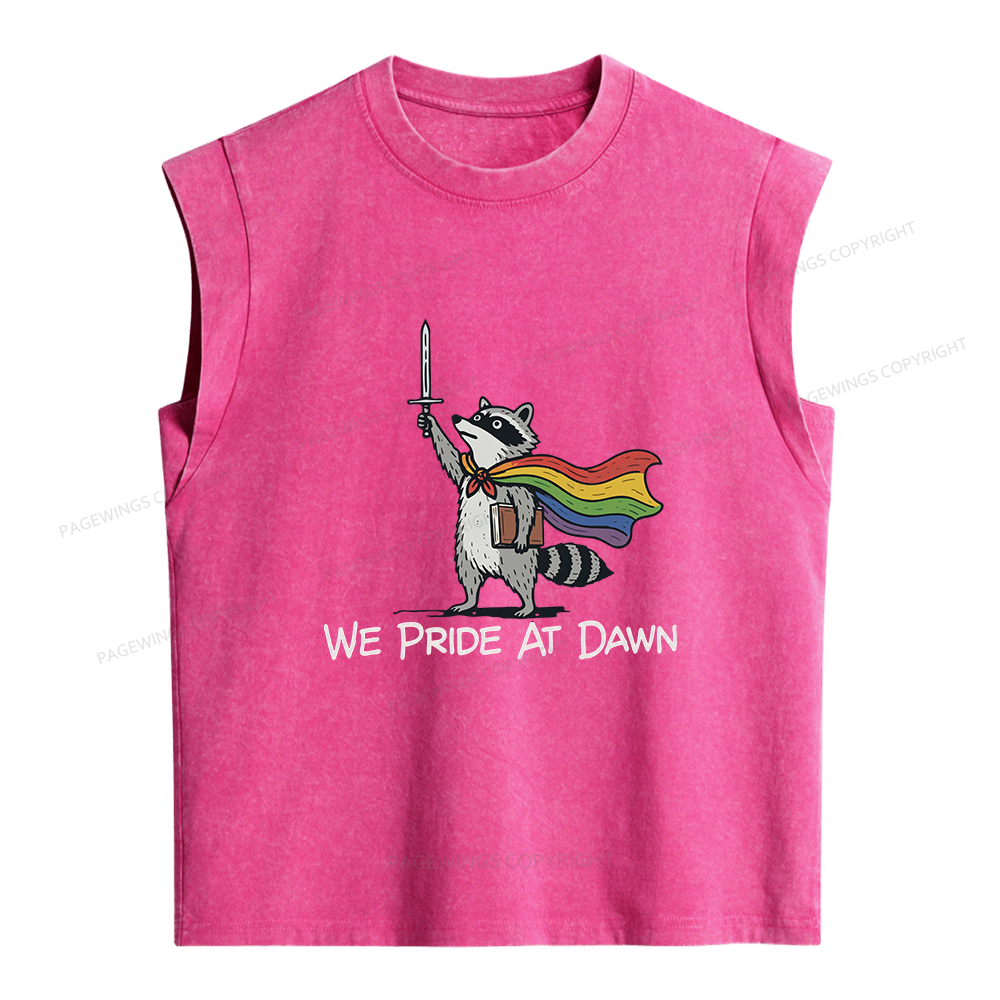 Pagewings We Pride At Dawn Women's Washed Tank Top