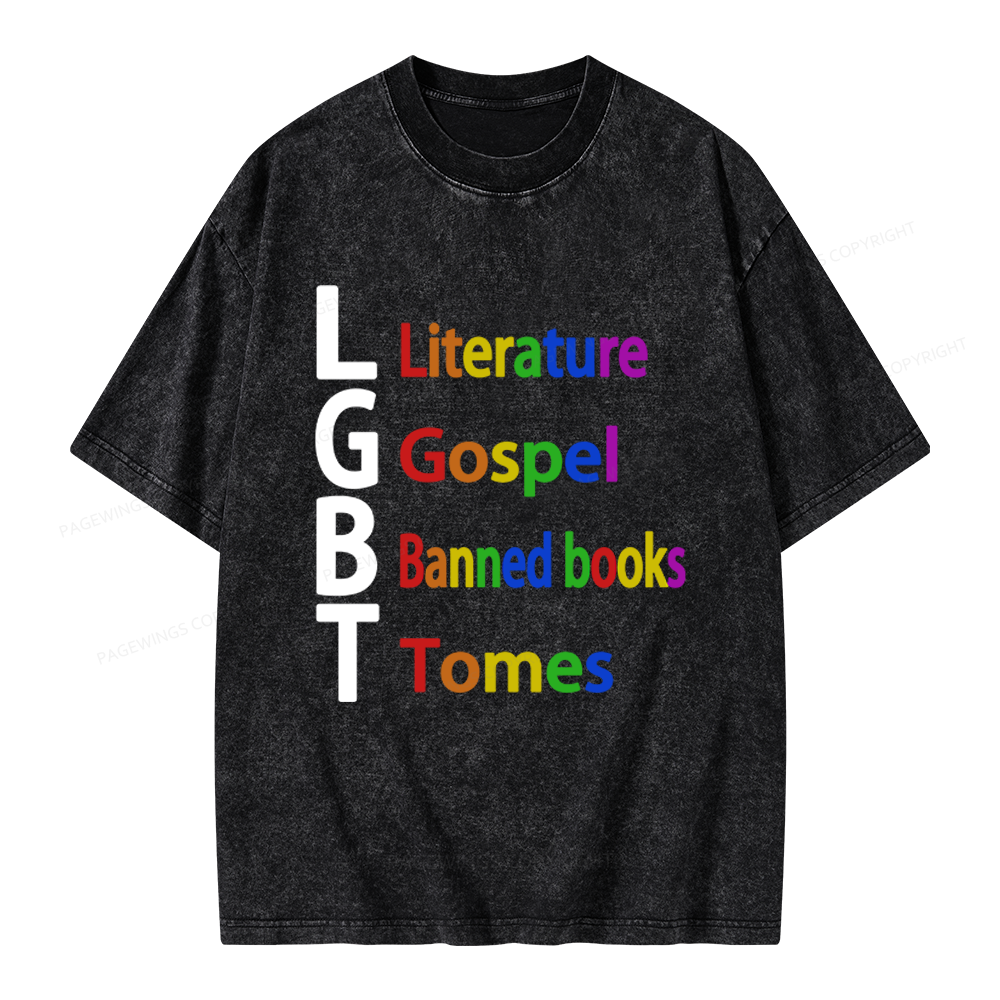 Pagewings Literature Unisex Washed T-shirt