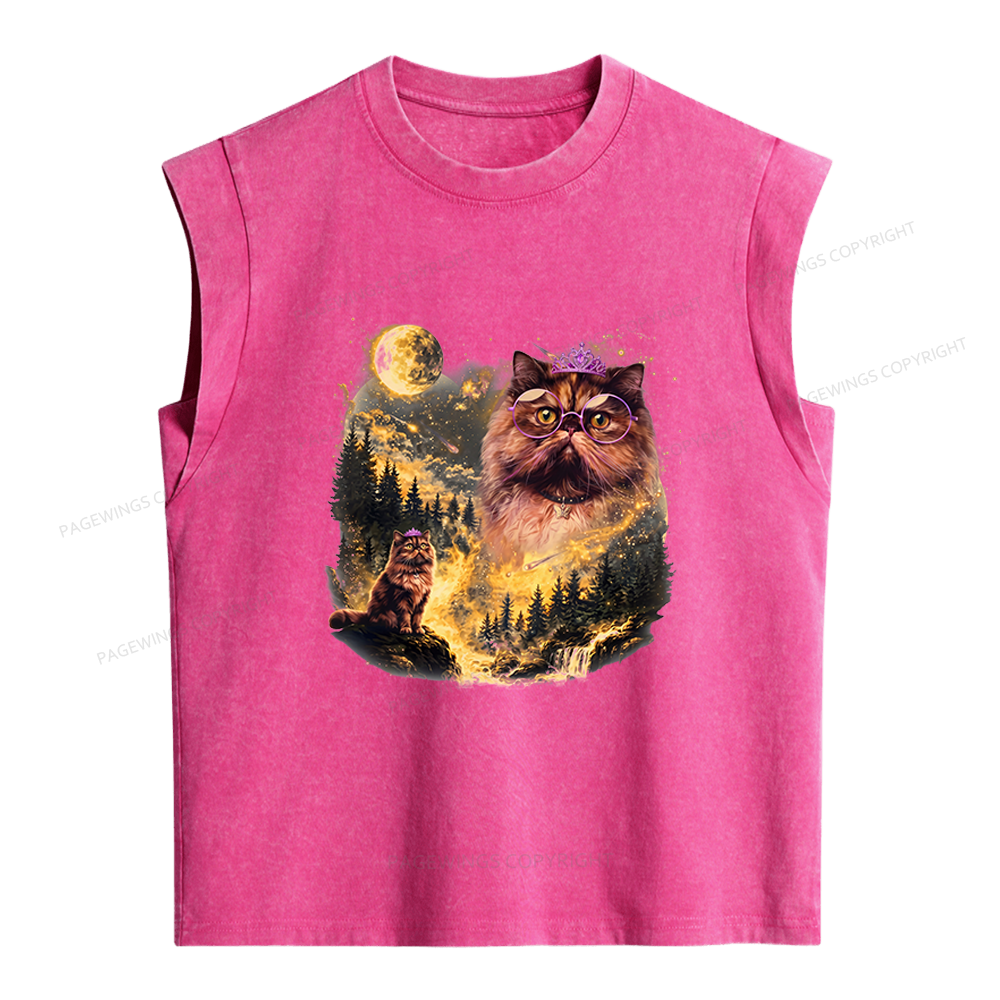 Pagewings Princess Donut Women's Washed Tank Top