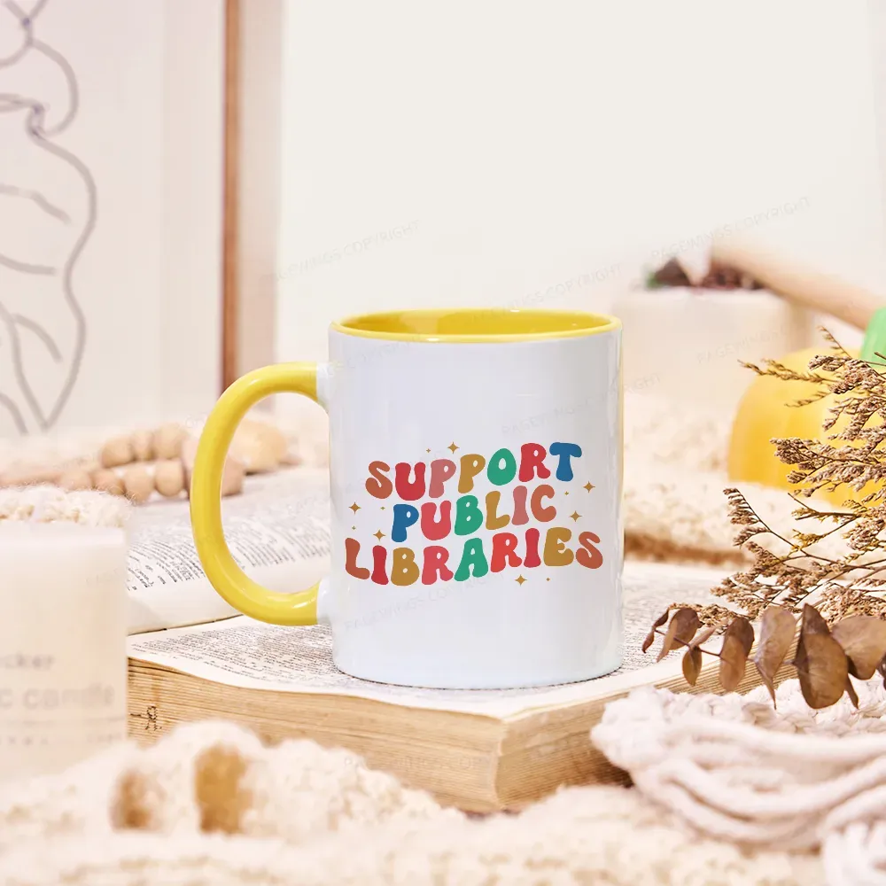 Pagewings Public Library Sweatshirt Mug