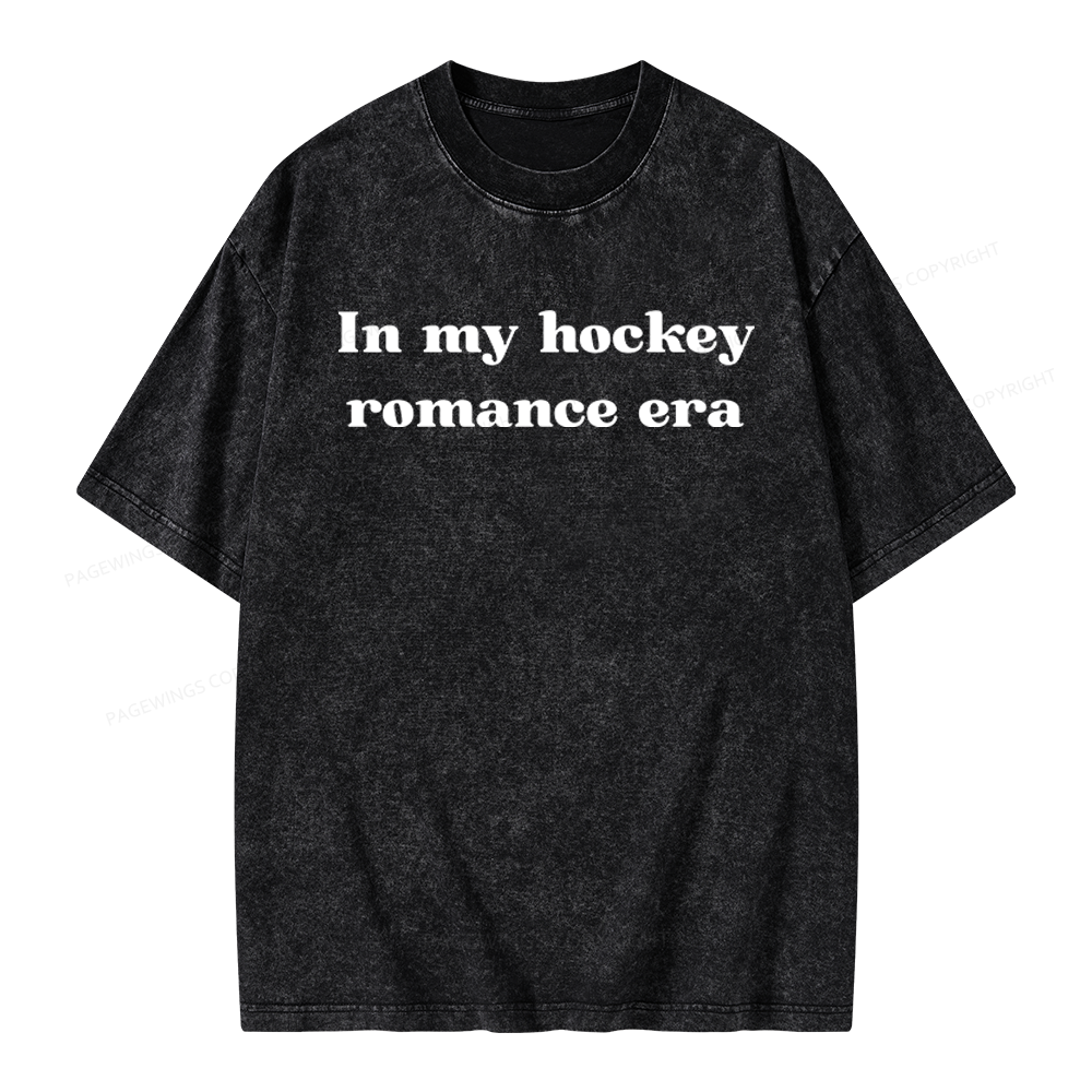Pagewings Hockey Romance Unisex Washed T-shirt