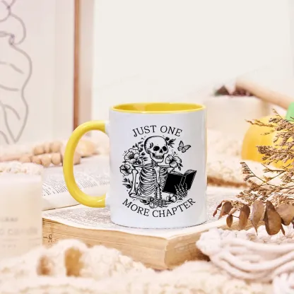 Pagewing One More Chapter Skeleton Unisex Tee Mug