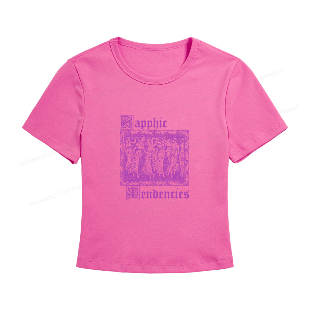 Pagewings Sapphic Tendencies Women's Baby Tee