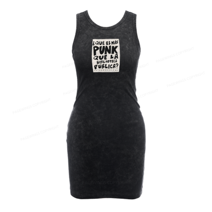 Pagewings What's More Punk Than The Public Library Bodycon Tank Dress