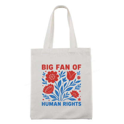 Pagewings Big Fan Of Human Rights Tote Bag