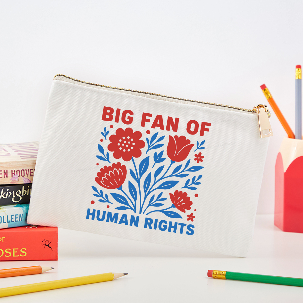 Pagewings Big Fan Of Human Rights Pouch