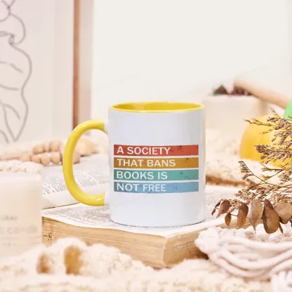 Pagewings Banned Books Shirt, Read Banned Books Mug