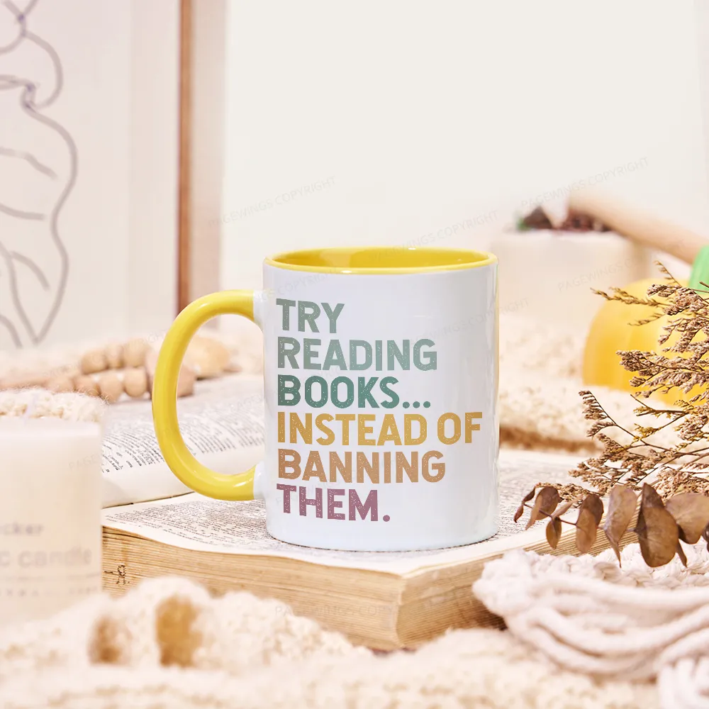 Pagewings Try Reading Books Mug