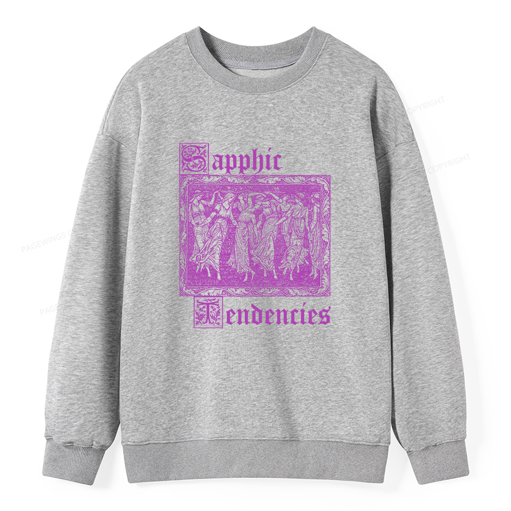 Pagewings Sapphic Tendencies Unisex Classic Sweatshirt