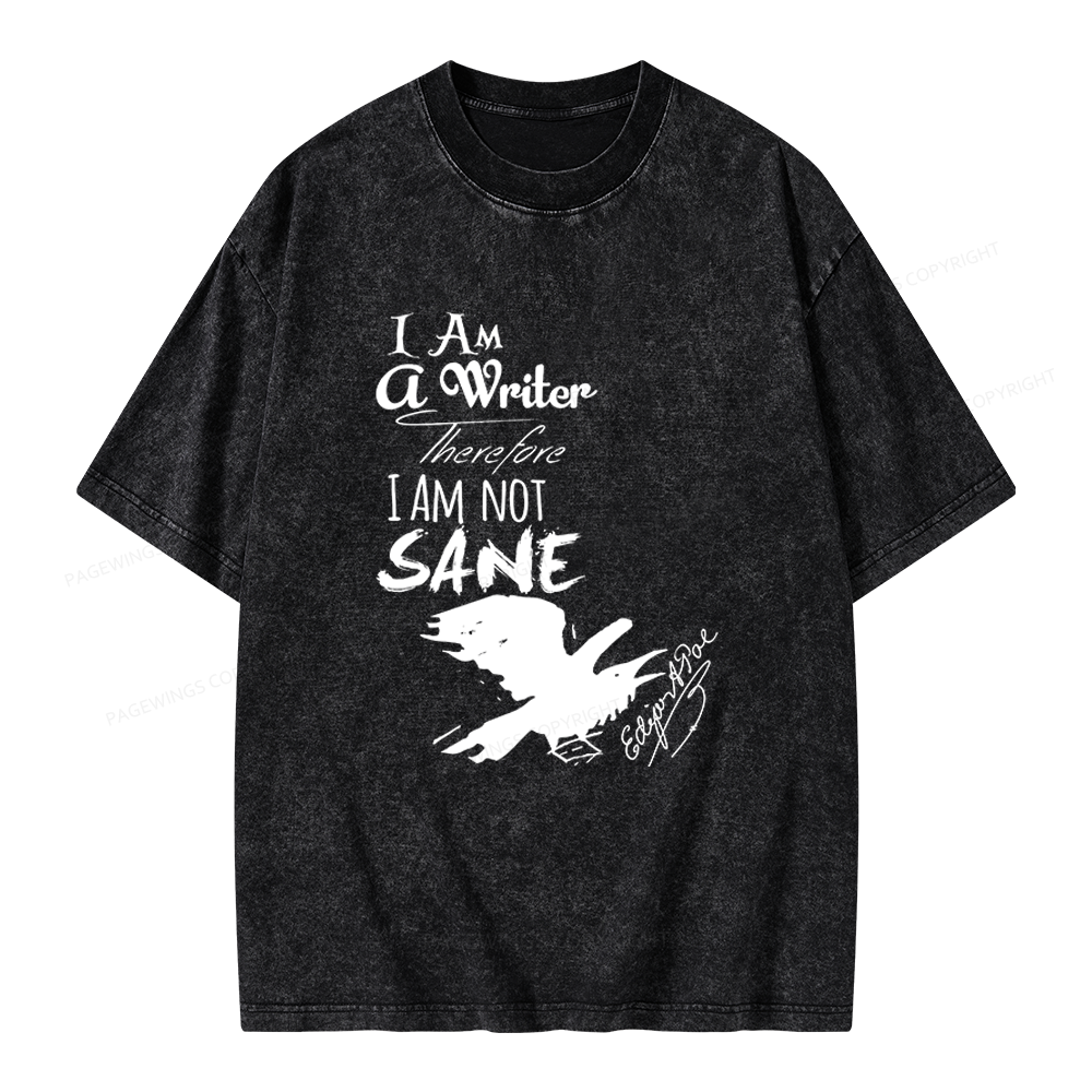 Pagewings Macabre Literary Unisex Washed T-shirt