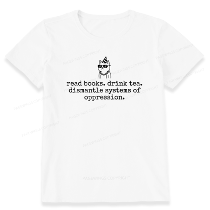 Pagewings Books and Tea Unisex Classic T-shirt