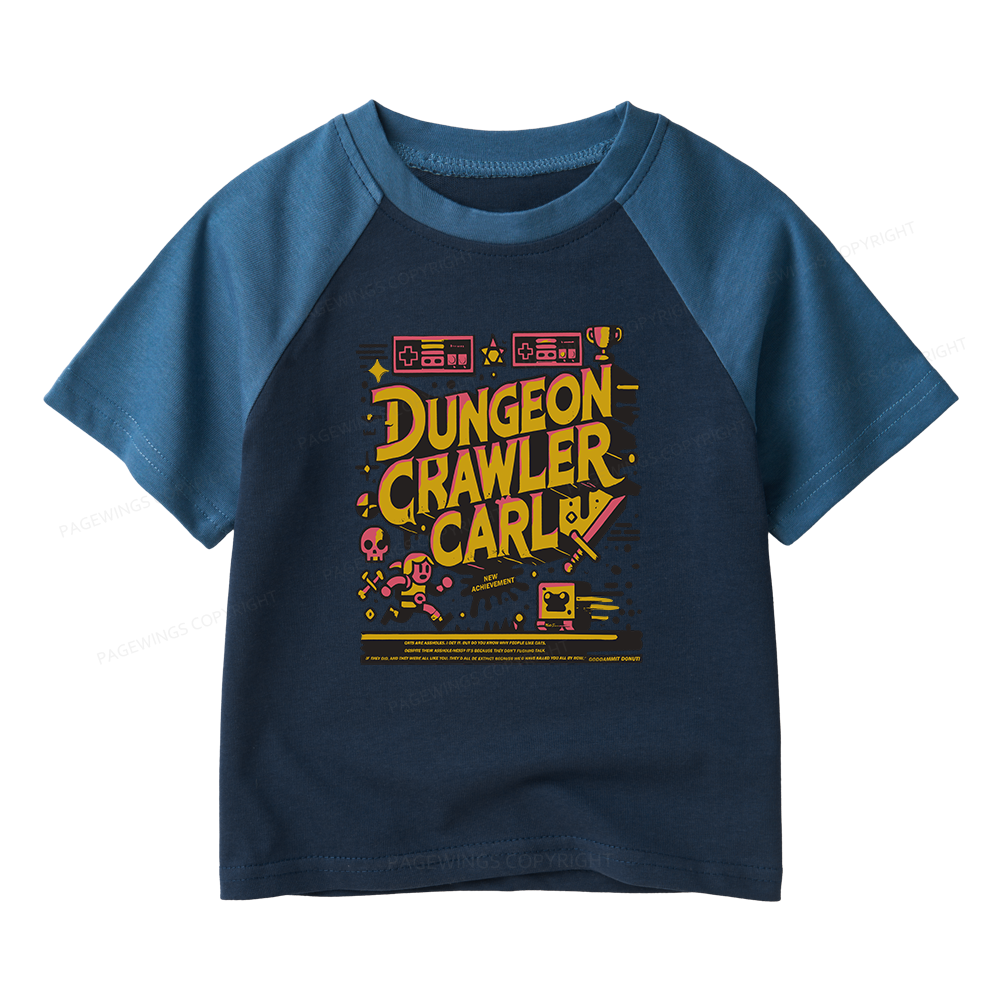 Pagewings Book New Achievement Kids Raglan T-shirt 