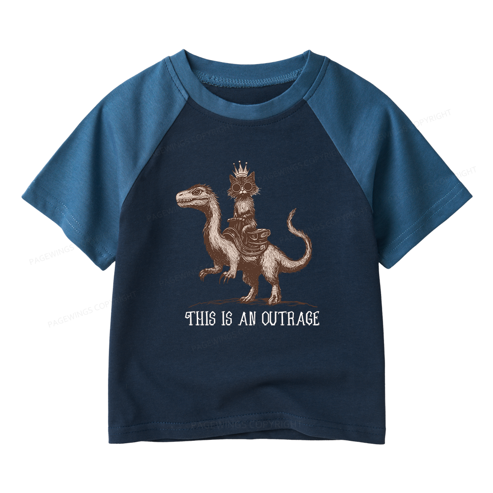 Pagewings Sci-Fi Book Lovers Kids Raglan T-shirt 