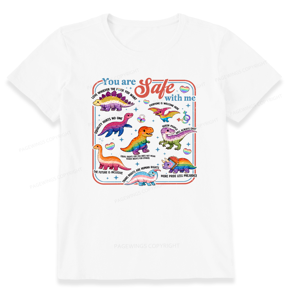 Pagewings You Are Safe With Me Unisex Classic T-shirt