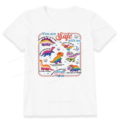 Pagewings You Are Safe With Me Unisex Classic T-shirt