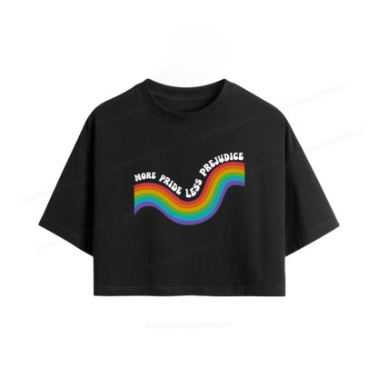 Pagewings More Pride Less Prejudice Women Crop Tops