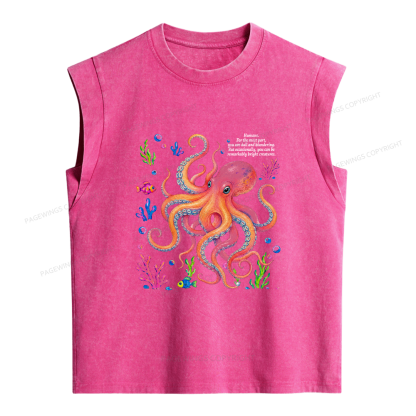 Pagewings Literary Quote Women's Washed Tank Top