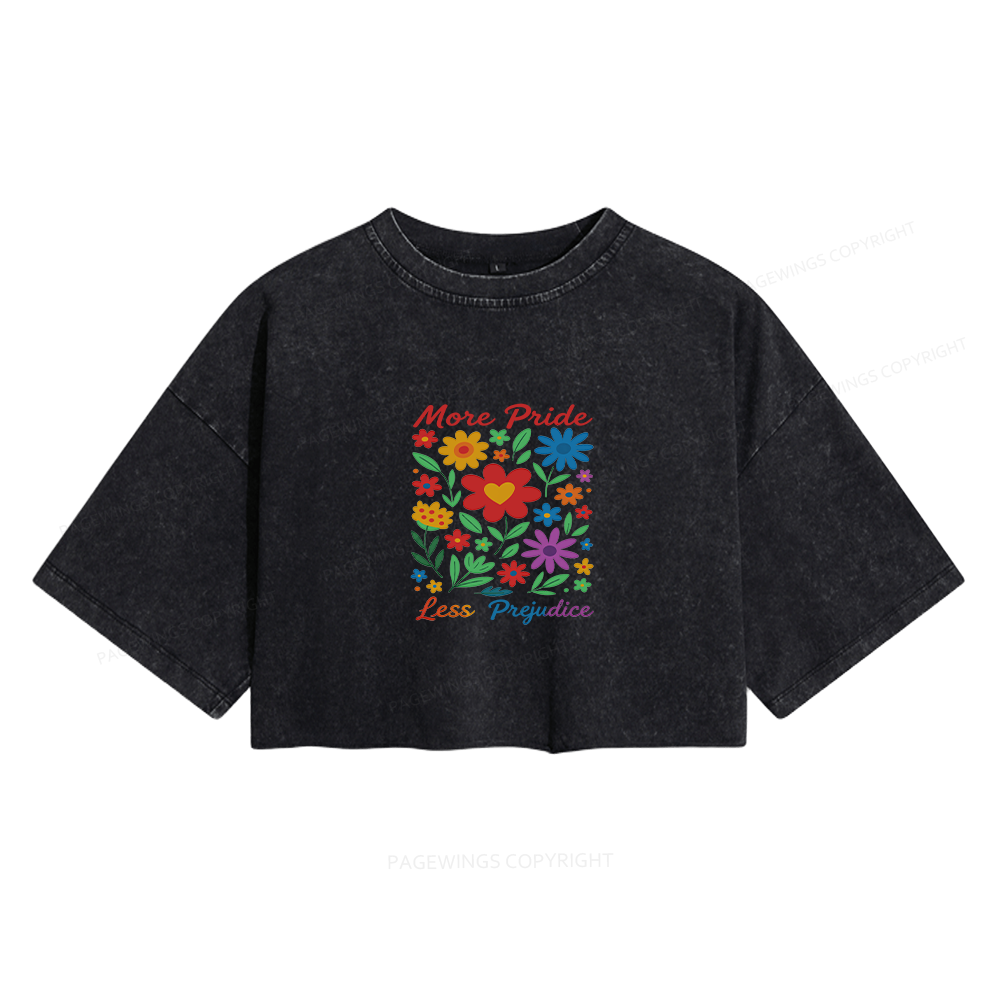 Pagewings  It Was Their Final Most Essential Women's Washed Cropped T-shirt