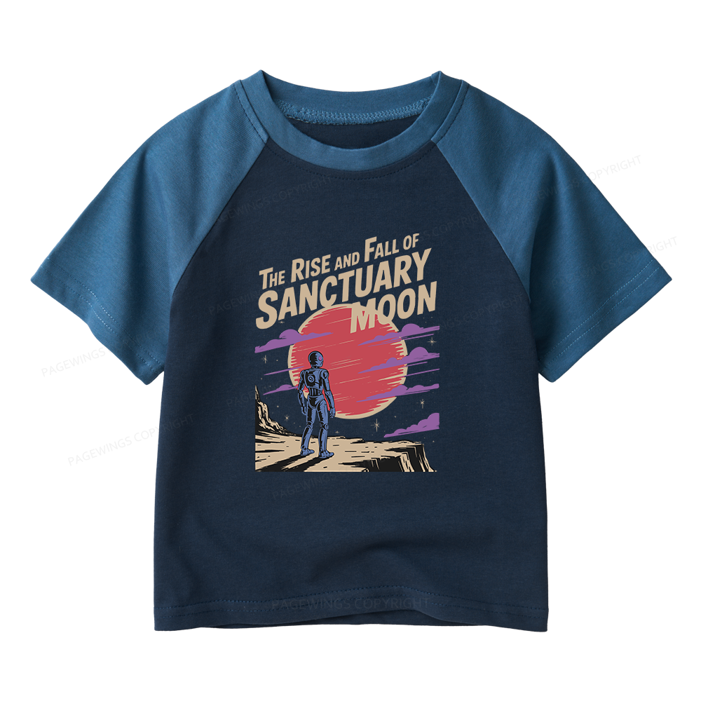 Pagewings The Rise And Fall Of Sanctuary Moon Kids Raglan T-shirt 