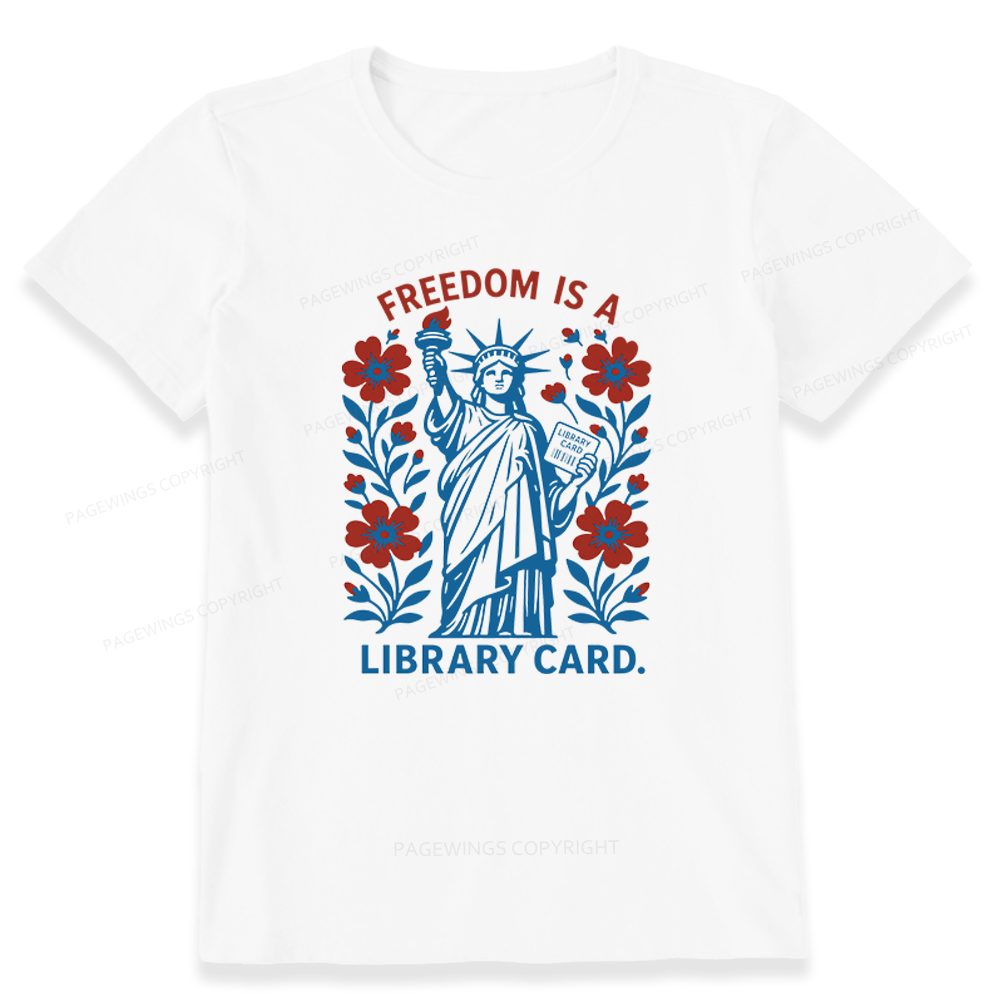 Pagewings Liberty is a Library Card Unisex Classic T-shirt