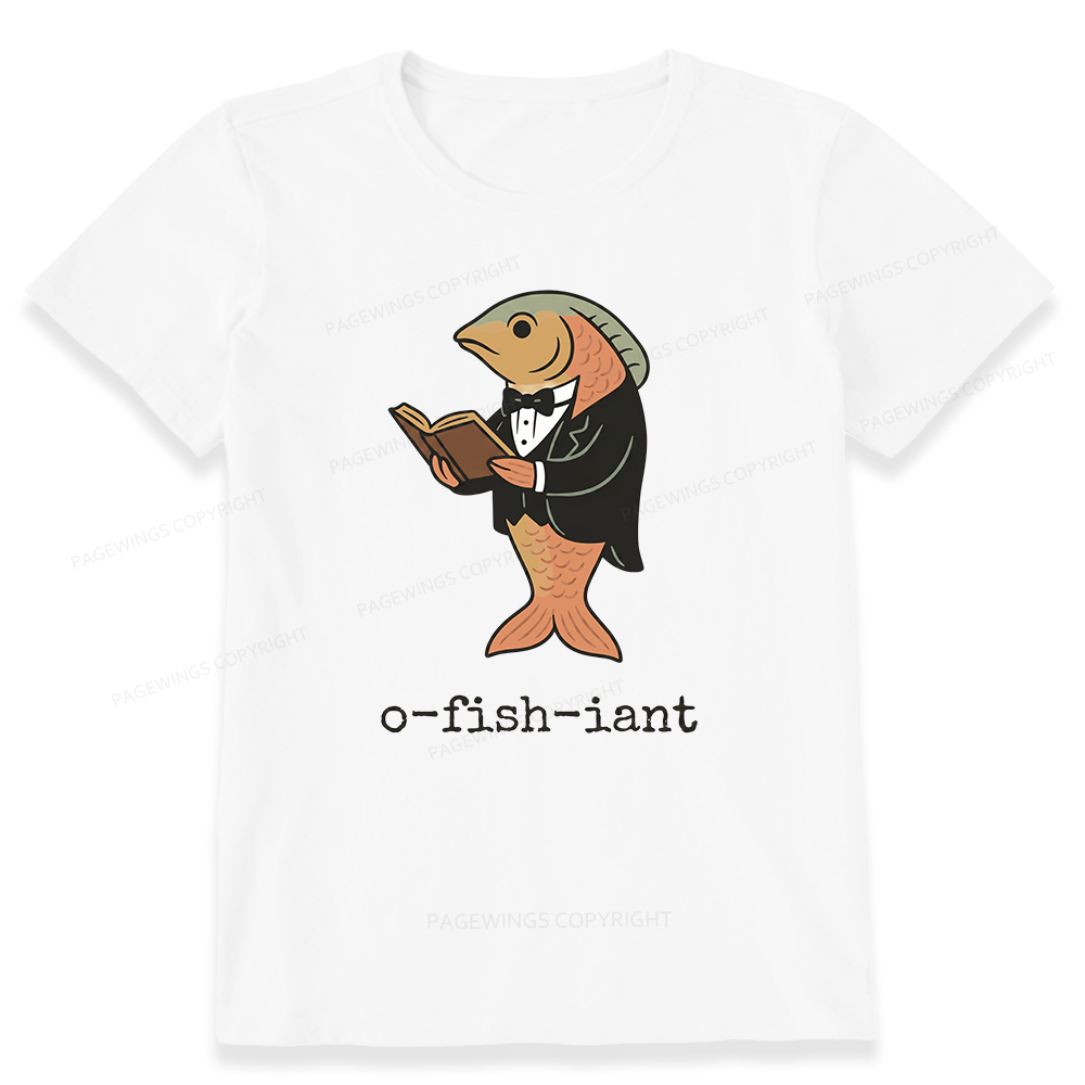 Pagewings Reading Fish Unisex Classic T-shirt