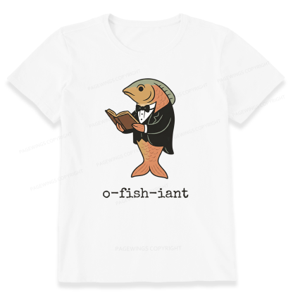 Pagewings Reading Fish Unisex Classic T-shirt