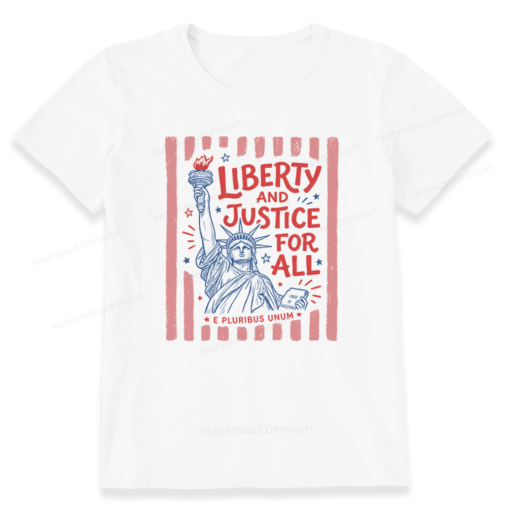 Pagewings Liberty And Justice For All Unisex Classic T-shirt