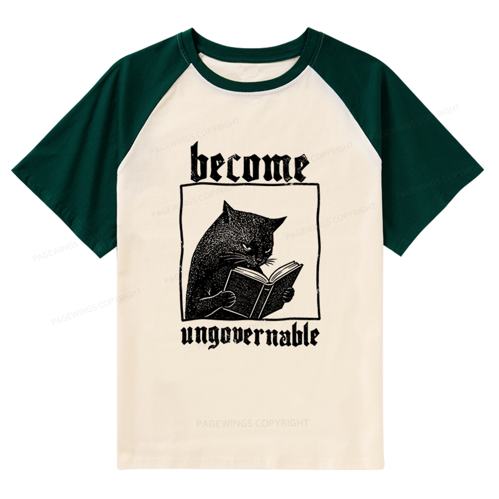Pagewings Become Ungovernable Raglan T-shirt