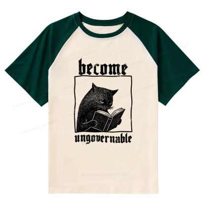 Pagewings Become Ungovernable Raglan T-shirt