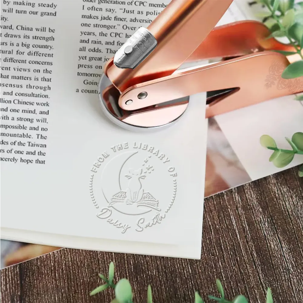 Pagewings Personalized Name Book Lovers Gift Book Embosser