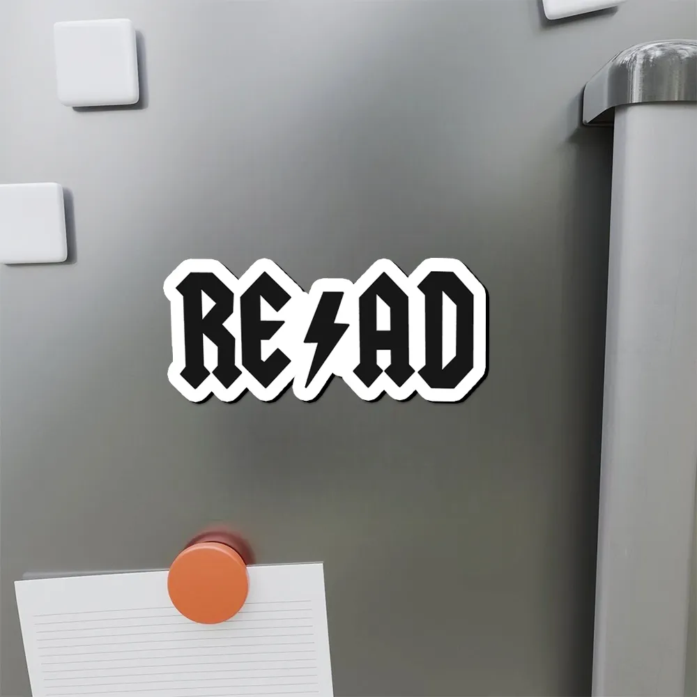 Pagewings Read Back In The Library "Rock And Roll" Fridge Magnet