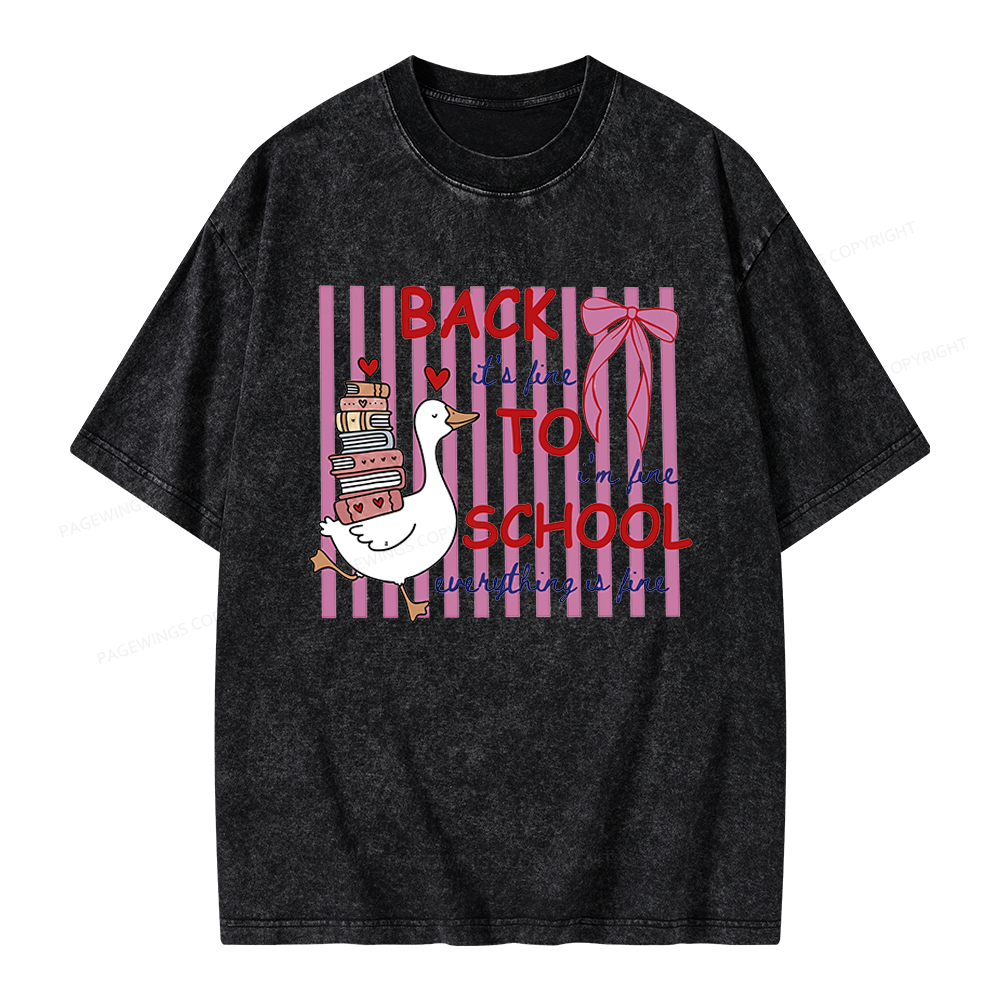 Pagewings Silly Goose Unisex Washed T-shirt