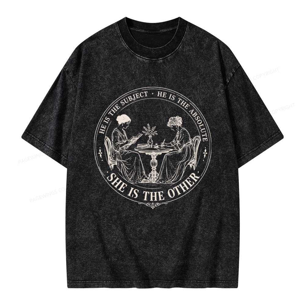 Pagewings She Is The Other Unisex Washed T-shirt