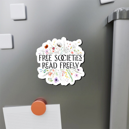 Pagewings Free Societies Read Freely Fridge Magnet