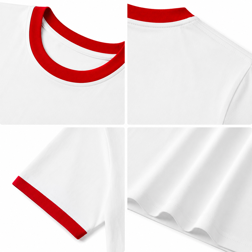A-滚边T模版Pagewings 文案 Unisex Ringer T-Shirt 
