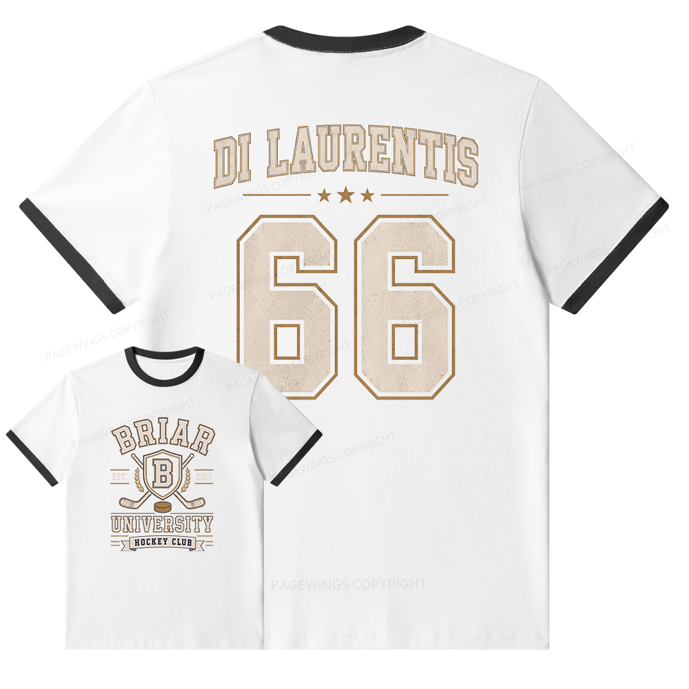 Pagewings Hockey Romance Unisex Ringer T-Shirt 