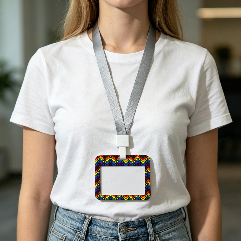 Pagewings Rainbow Pride ABS Badge Holder
