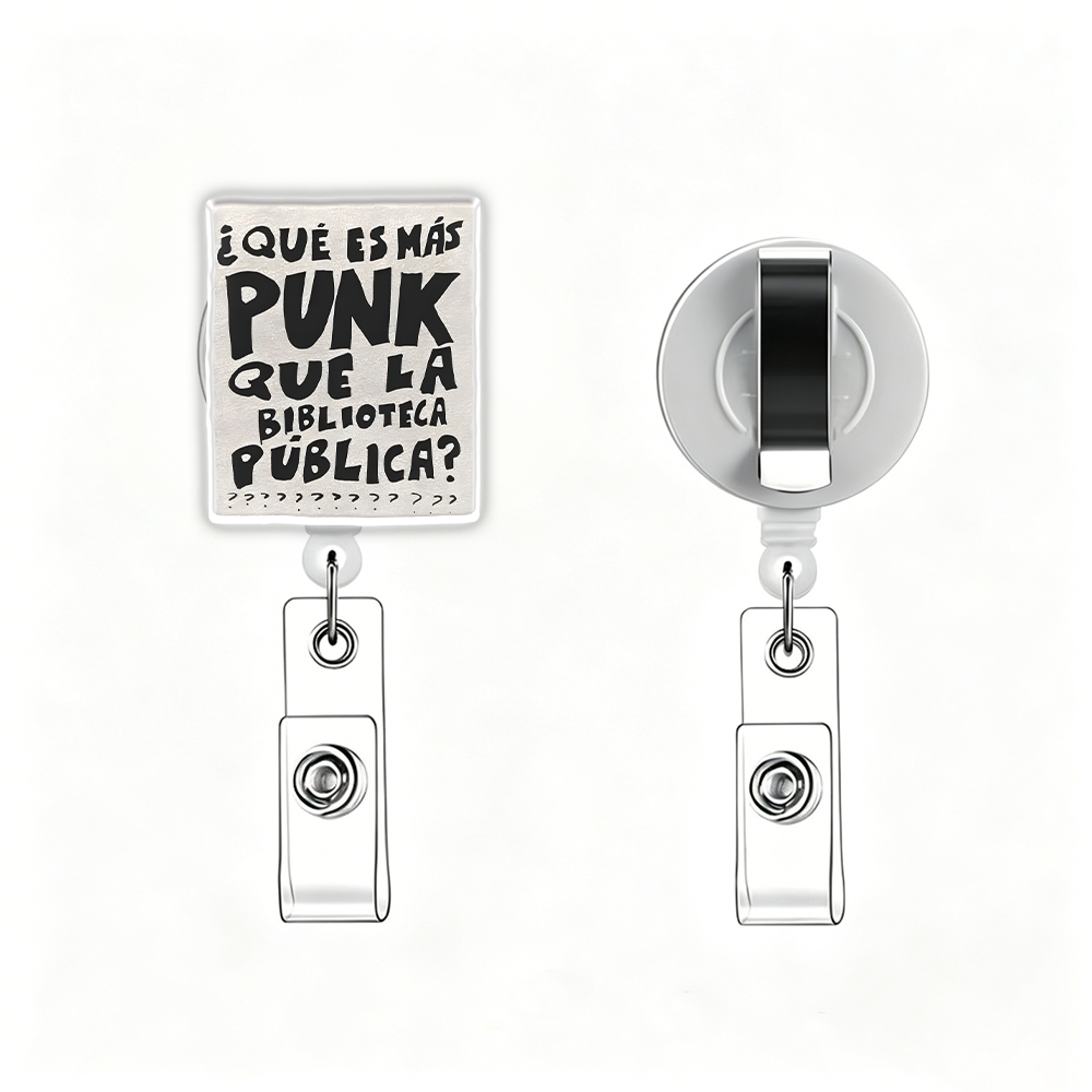 Pagewings What's More Punk Than The Public Library  Acrylic Badge Clip