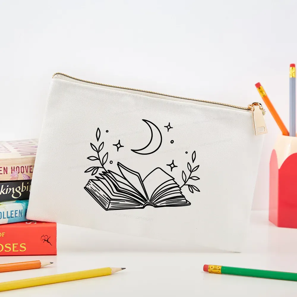 Pagewings Comfort Colors Read Books Be Kind Stay Weird Pouch